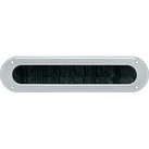 Briefplaat rvs intersteel tochtwering afgerond Briefplaat rvs intersteel tochtwering afgerond